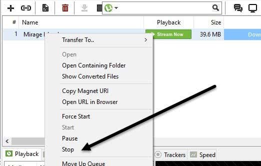 how to move a half finished download in utorrent