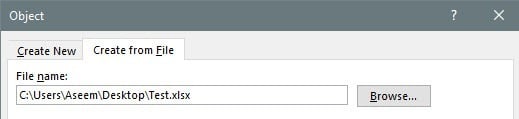 Insert an Excel Worksheet into a Word Doc - 13
