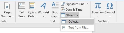 Insert an Excel Worksheet into a Word Doc - 72
