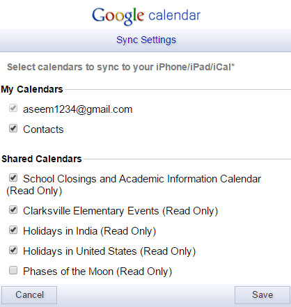 google calendar on iphone not syncing