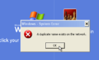 “Duplicate name exists on the network” Windows Error image