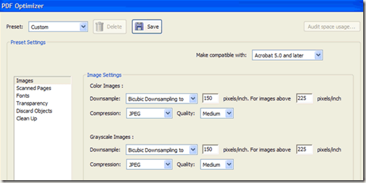 optimize pdf file size