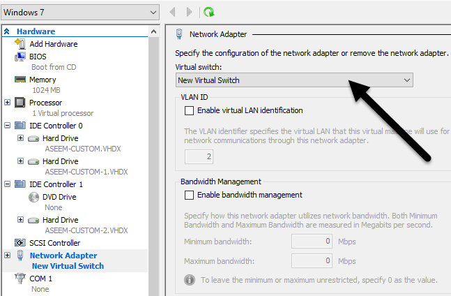 configure network switch