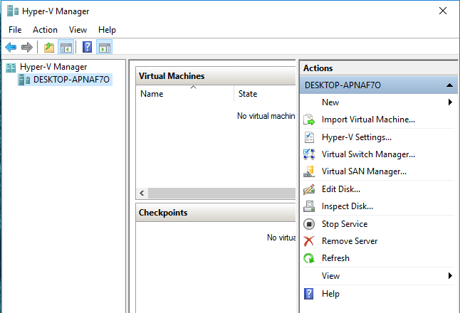 hyper v manager