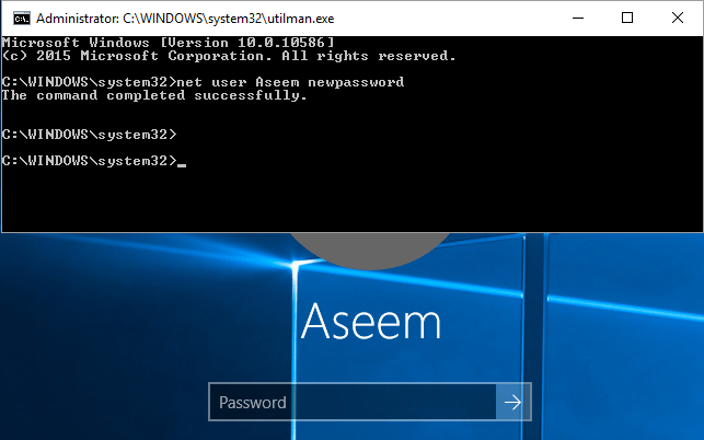 logging into windows 10 without password