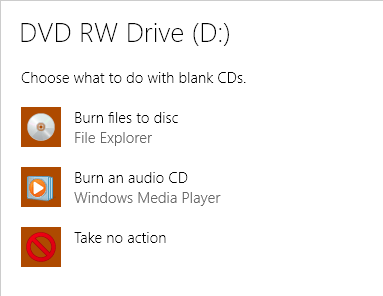 blank disc options