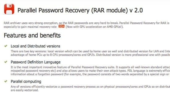 crack rar password mac