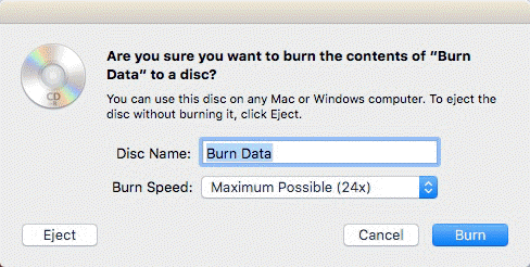 burn a cd on a mac for cd player