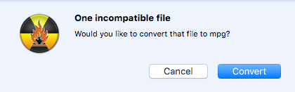 incompatible format