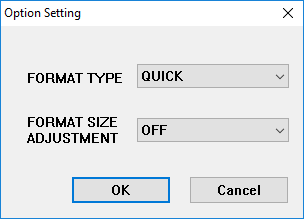 sd format options