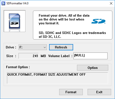 macbook sd card formatter