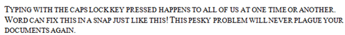 Turn Caps Lock Text back to Normal in MS Word - 71