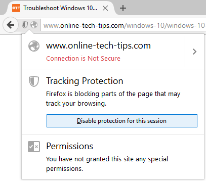 disable tracking protection