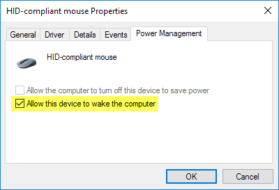 hemisphere Desperate break Prevent a Mouse or USB Device from Waking Windows from Sleep Mode