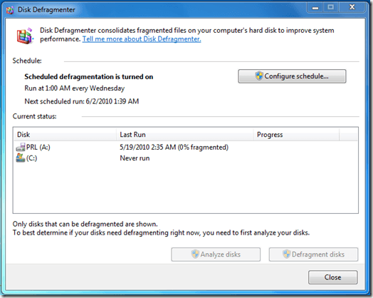 Disk Defrag