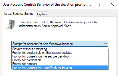 Change How Windows Prompts for Admin Approval Mode - 33