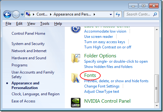Dealing with Too Many Fonts in Windows  - 32