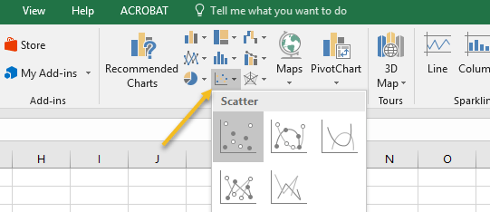 Scatter Plot Chart Excel