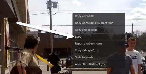 loop youtube video