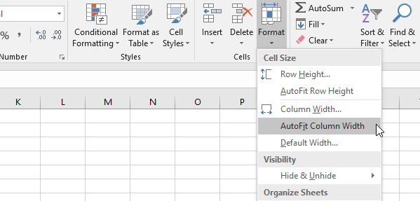 Autofit Column Widths And Row Heights In Excel