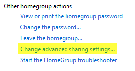 change advanced sharing settings