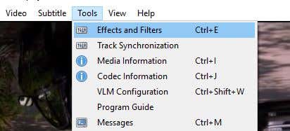 effects and filters vlc