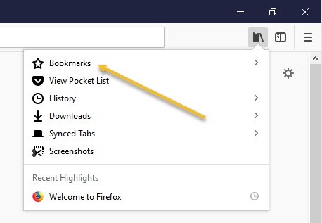 Transfer Bookmarks from Firefox to Chrome - 72