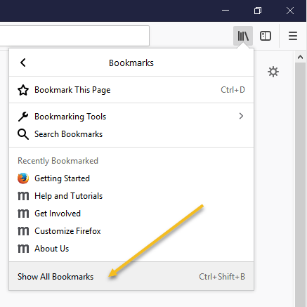 Transfer Bookmarks from Firefox to Chrome - 39