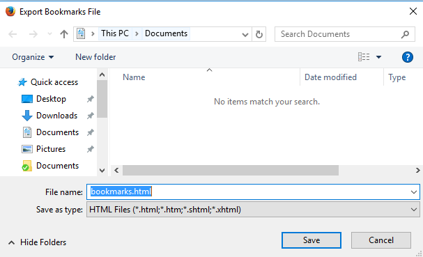 Transfer Bookmarks from Firefox to Chrome - 77