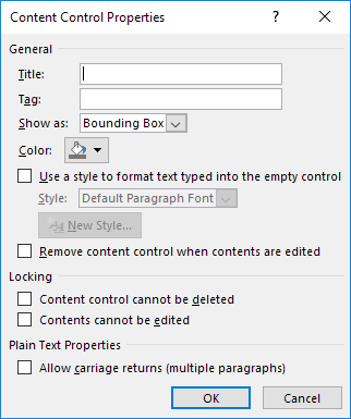 writing in form fields in word 2013