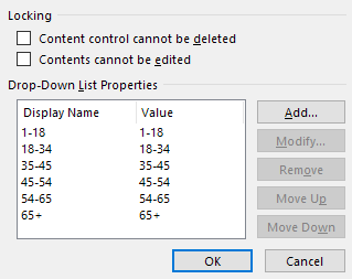 writing in form fields in word 2013