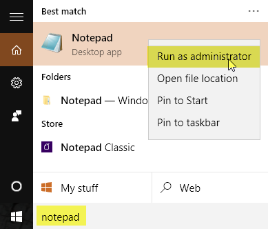 notepad run as admin - Online Tech Tips notepad run as admin