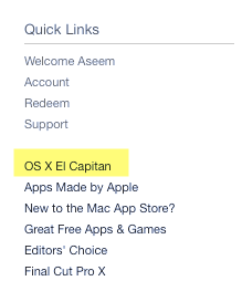 os x el capitan