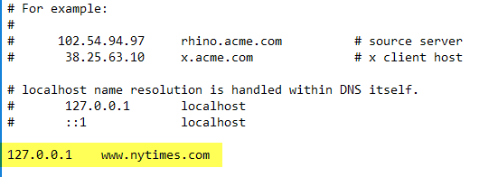 Edit the Windows Hosts File to Block or Redirect Websites - 77