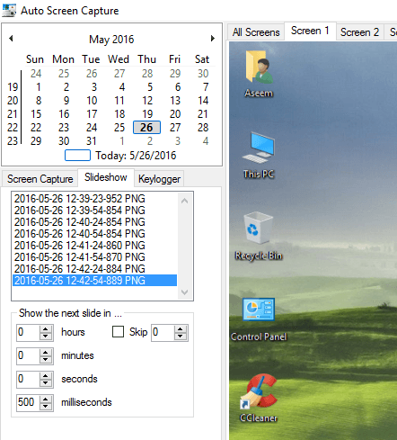 Capture Screenshots At Defined Time Intervals Automatically In Windows