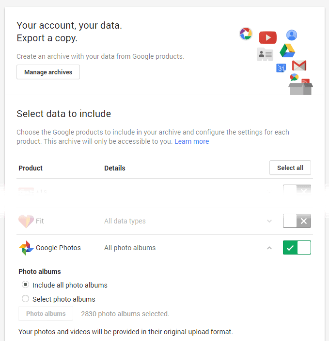 Download All Pictures And Videos From Google Photos