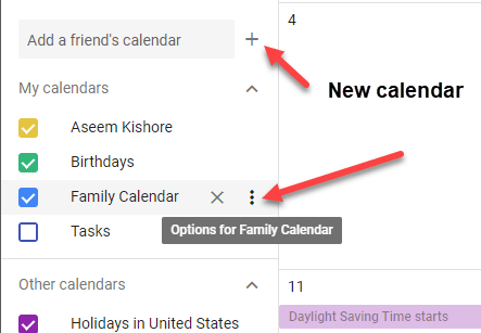 How to Share a Google Calendar