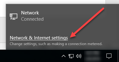 cant click on wifi icon windows 10