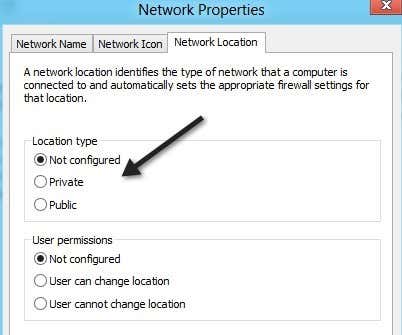 network location
