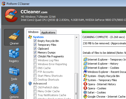 free pc cleanup software