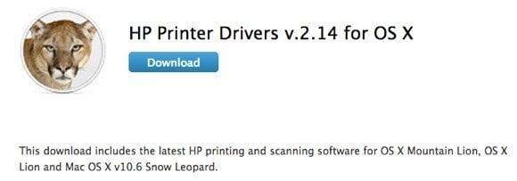 hp printers for mac snow leopard