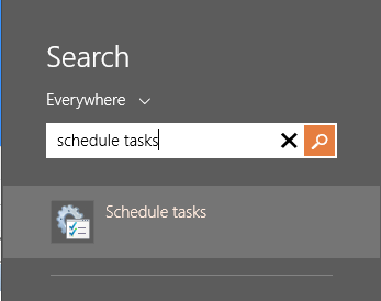Schedule tasks