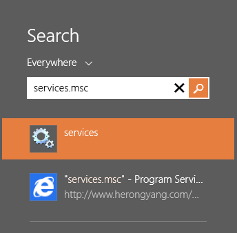 Services msc search
