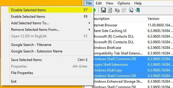 Troubleshoot Slow Right Click Context Menu in Windows 7 8 - 19