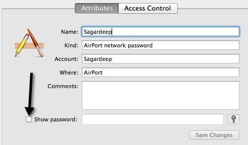 view network password