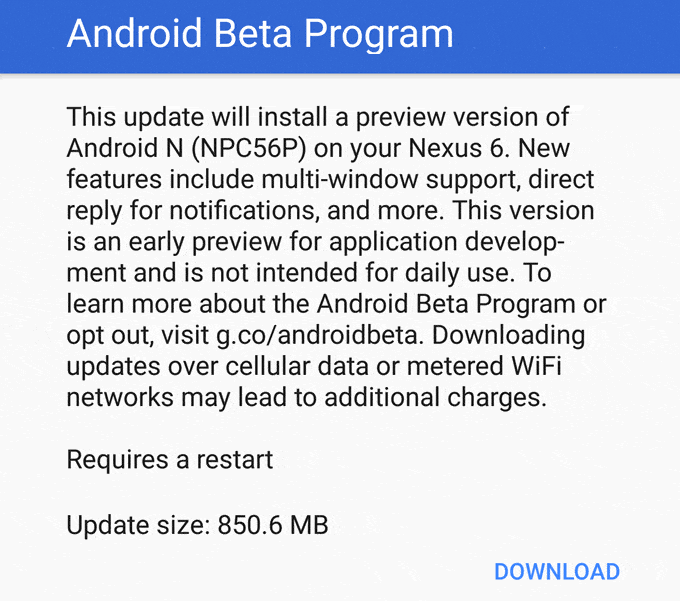 descargar android n