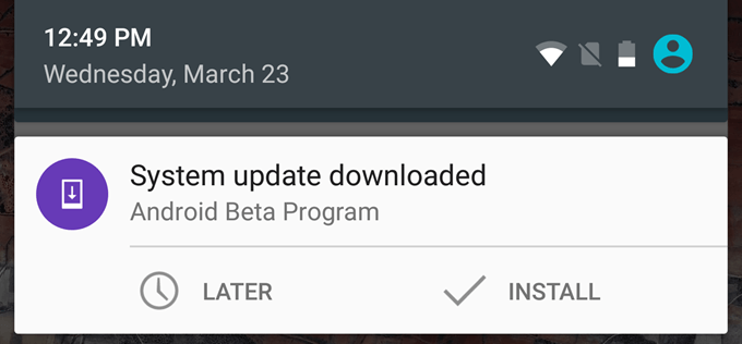 install android beta