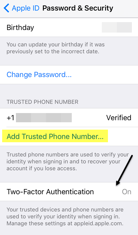 How to Enable Two Factor Authentication for iCloud on iOS - 75