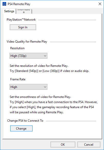 ps4 remote play settings