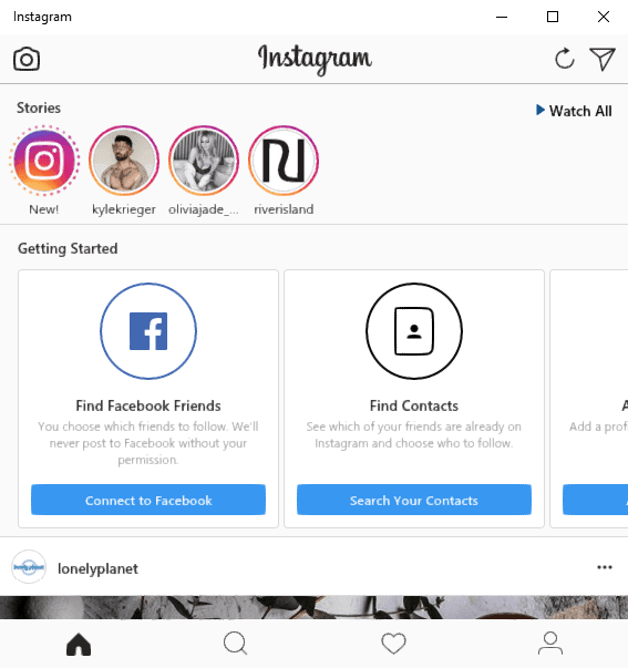 How to Upload IG on PC
